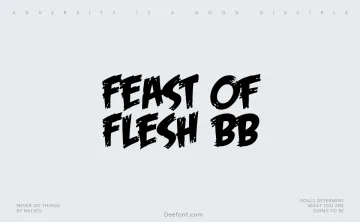 Feast of Flesh BB Font