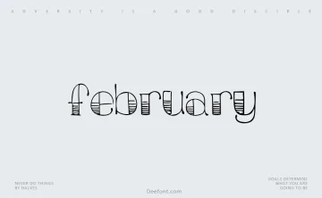 February Typeface