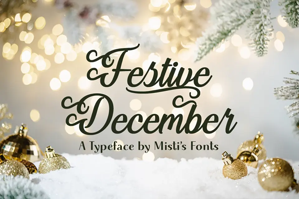 Festive December Font