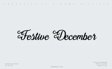 Festive December Font