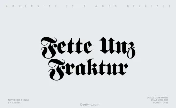 Fette Unz Fraktur Font