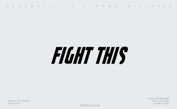 Fight This Font