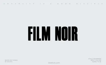 Film Noir Font