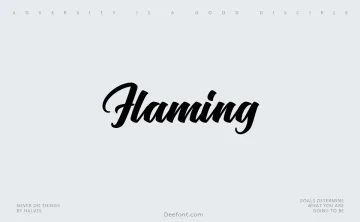 Flaming Font