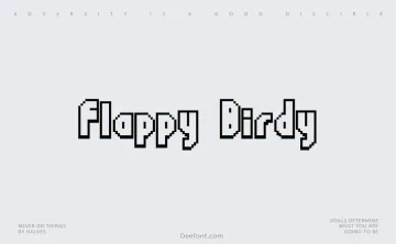 Flappy Birdy Font
