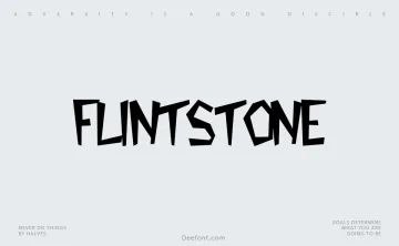 Flintstone Font