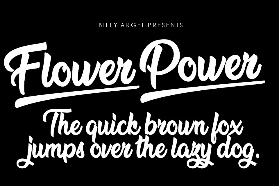 Flower Power Font