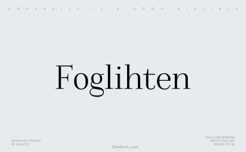 Foglihten Font