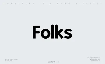Folks Font