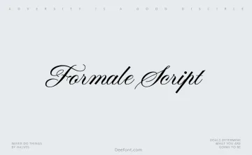 Formale Script Font