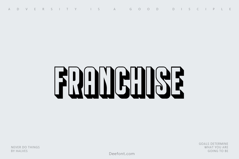 Franchise Font