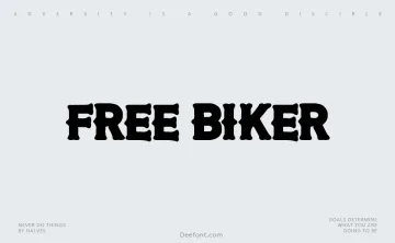 Free Biker Font