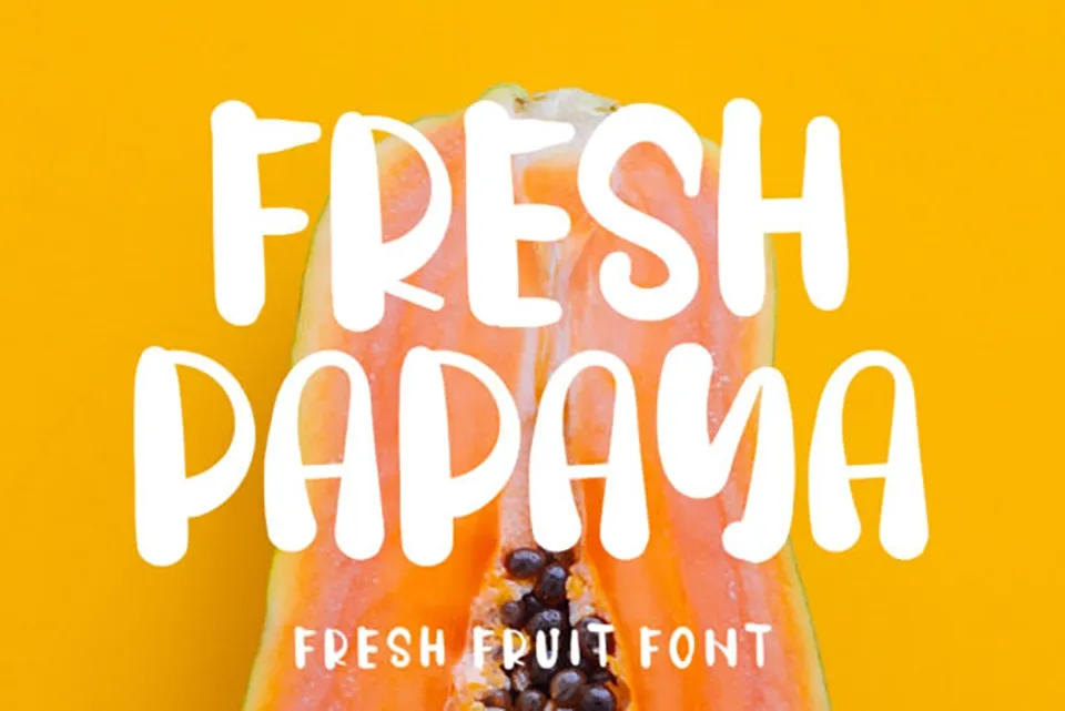 Fresh Papaya Font