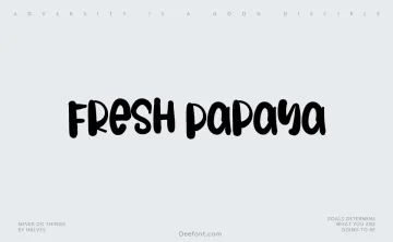 Fresh Papaya Font