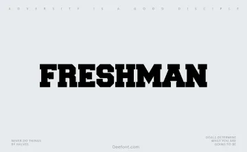 Freshman Font