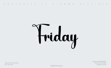 Friday Font
