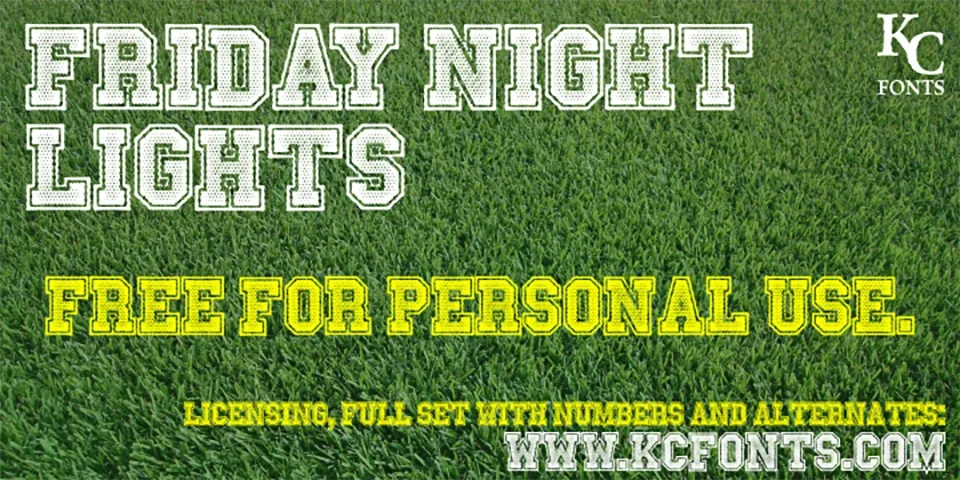 Friday Night Lights Font