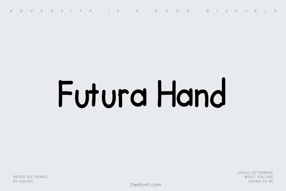 Futura Hand Font
