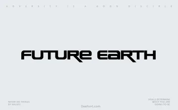Future Earth Font