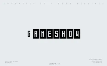 Gameshow Font
