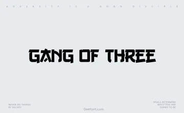 Gang of Three Font