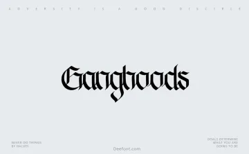 Ganghoods Font