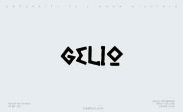 Gelio Font