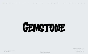 Gemstone Font