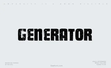 Generator Font