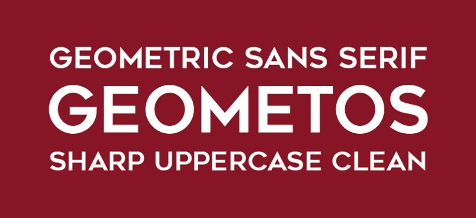 Geometos Font