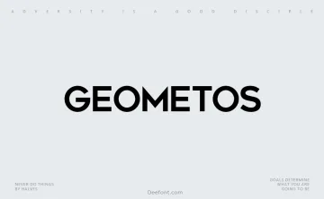 Geometos Font
