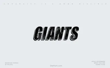 Giants Font