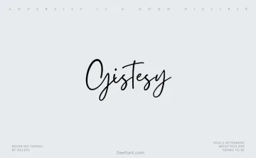 Gistesy Font