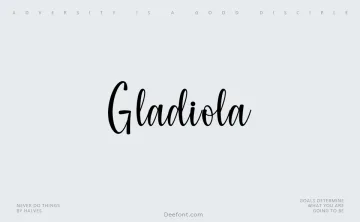 Gladiola Font