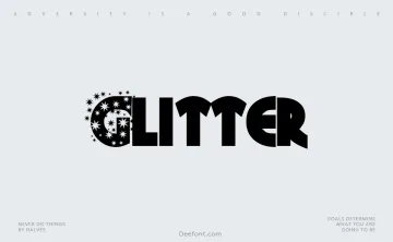 Glitter Font