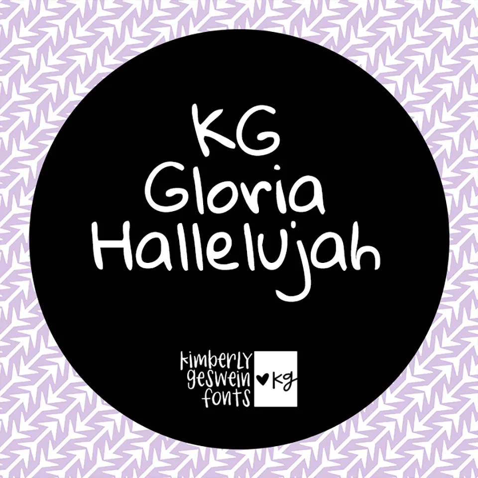 Gloria Hallelujah Font