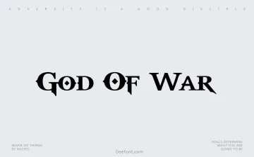 God Of War Font