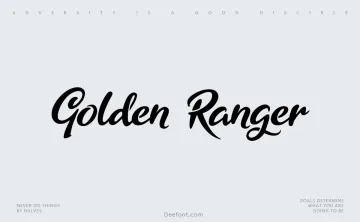 Golden Ranger Font