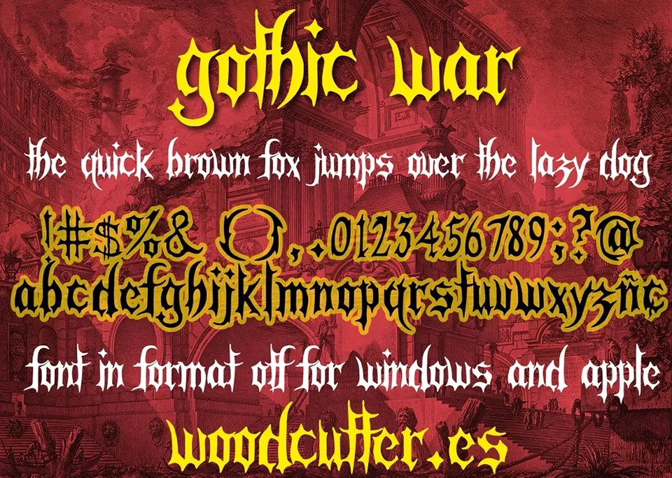 Gothic War Font