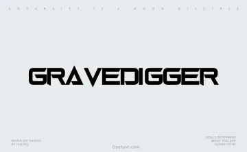 Gravedigger Font
