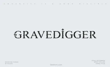 Gravedigger Typeface