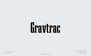 Gravtrac Font