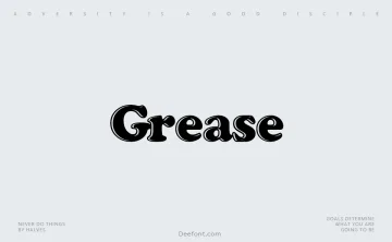 Grease Font