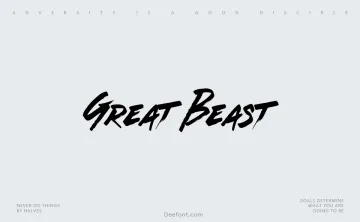 Great Beast Font