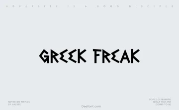 Greek Freak Font