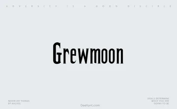 Grewmoon Font