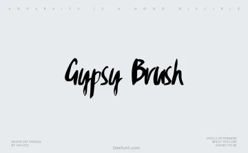 Gypsy Brush Font