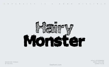Hairy Monster Font