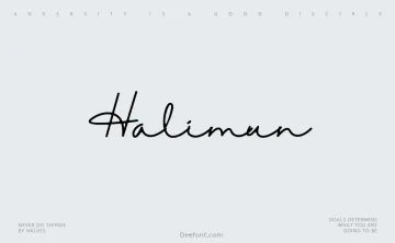 Halimun Font