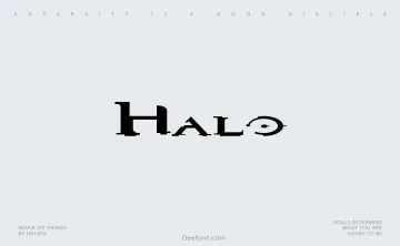 Halo Font